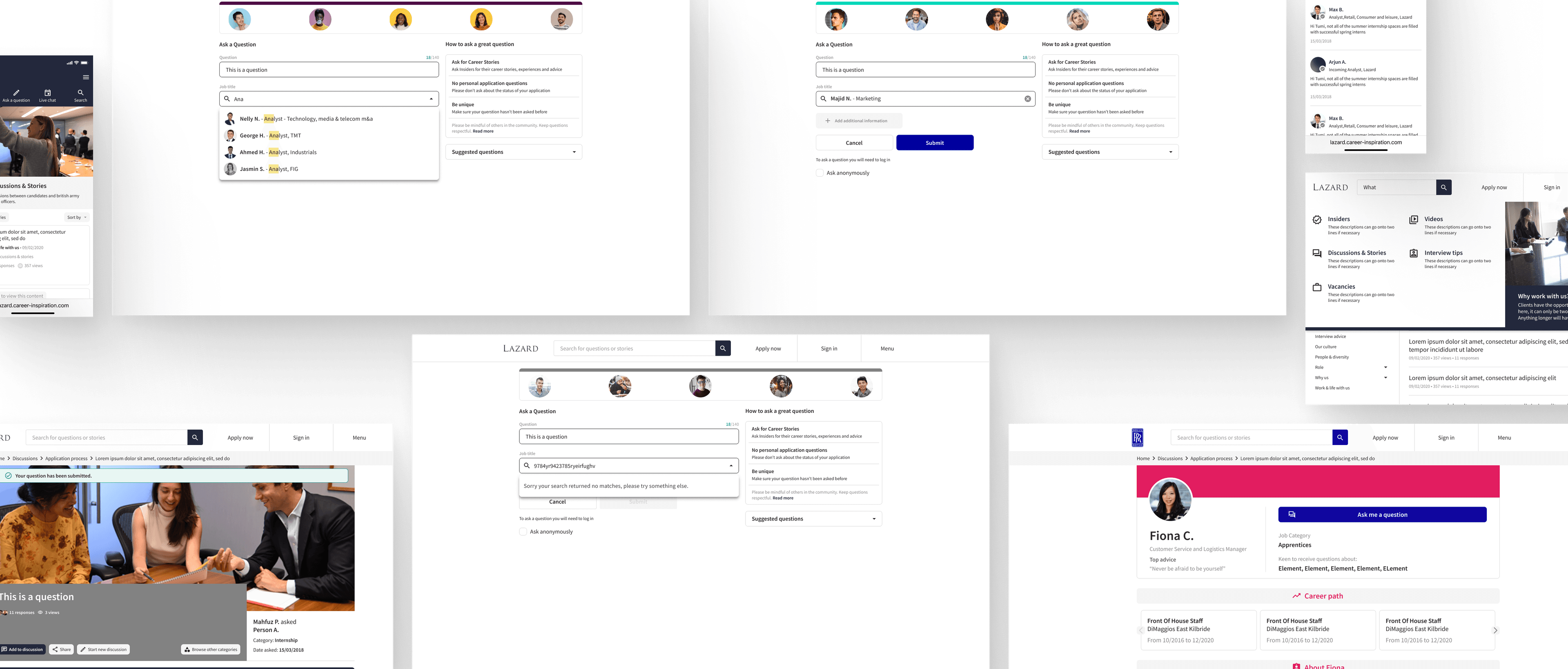 The redesigned PathMotion platform shown across several client instances.